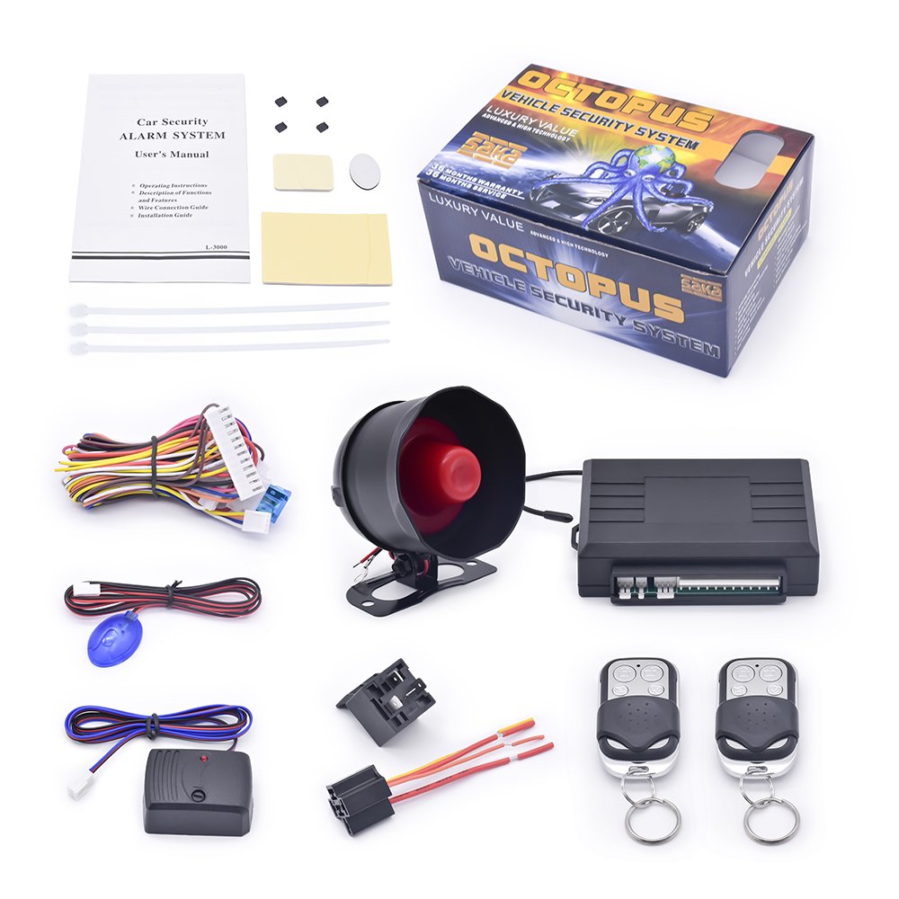 Dalos Auto Electronics L3000 Car Alarm System With Remote Control Anti-hijacking Auto Keyless One Way Car Alarm