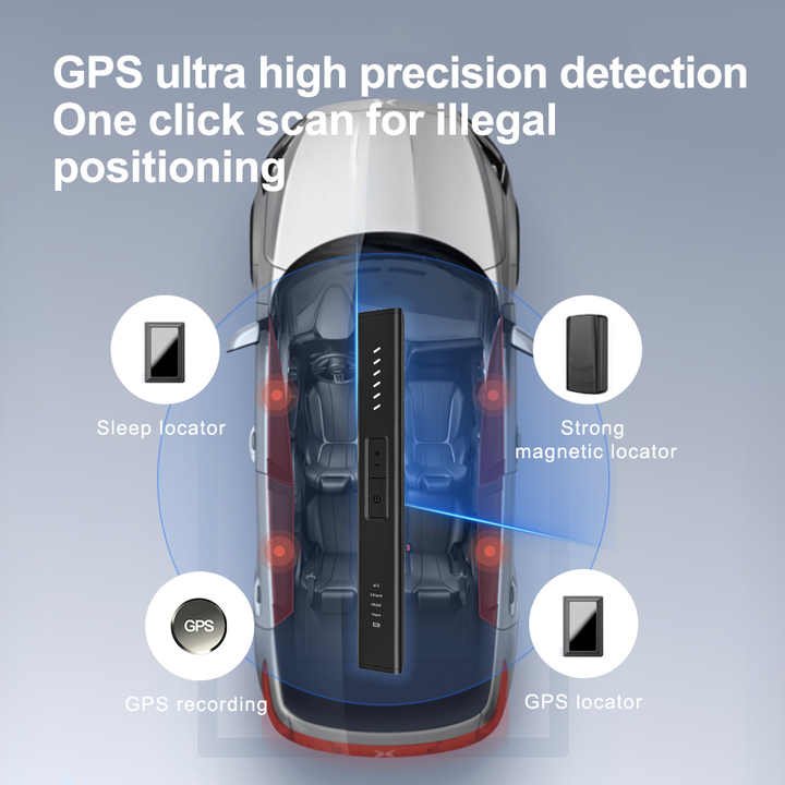 WT18 Professional Anti-Spy Device Wireless Bug Detector GPS Infrared Search Mini Eavesdropping Alarm with WiFi Connectivity