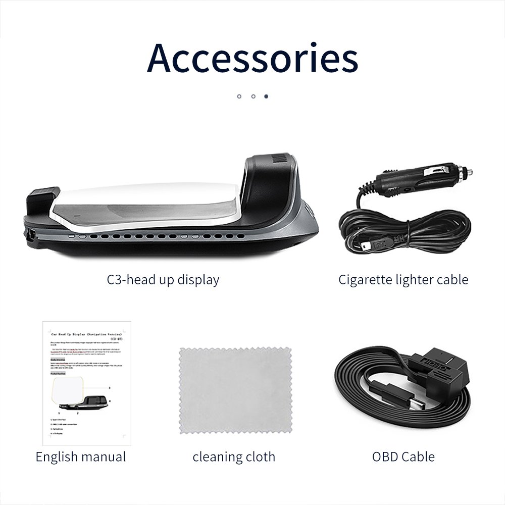 C3 HUD OBD2+GPS Dual System Navigation Heads up Display Multi Function Digital Speedometer OBD2 Gauge PSI Car Obd