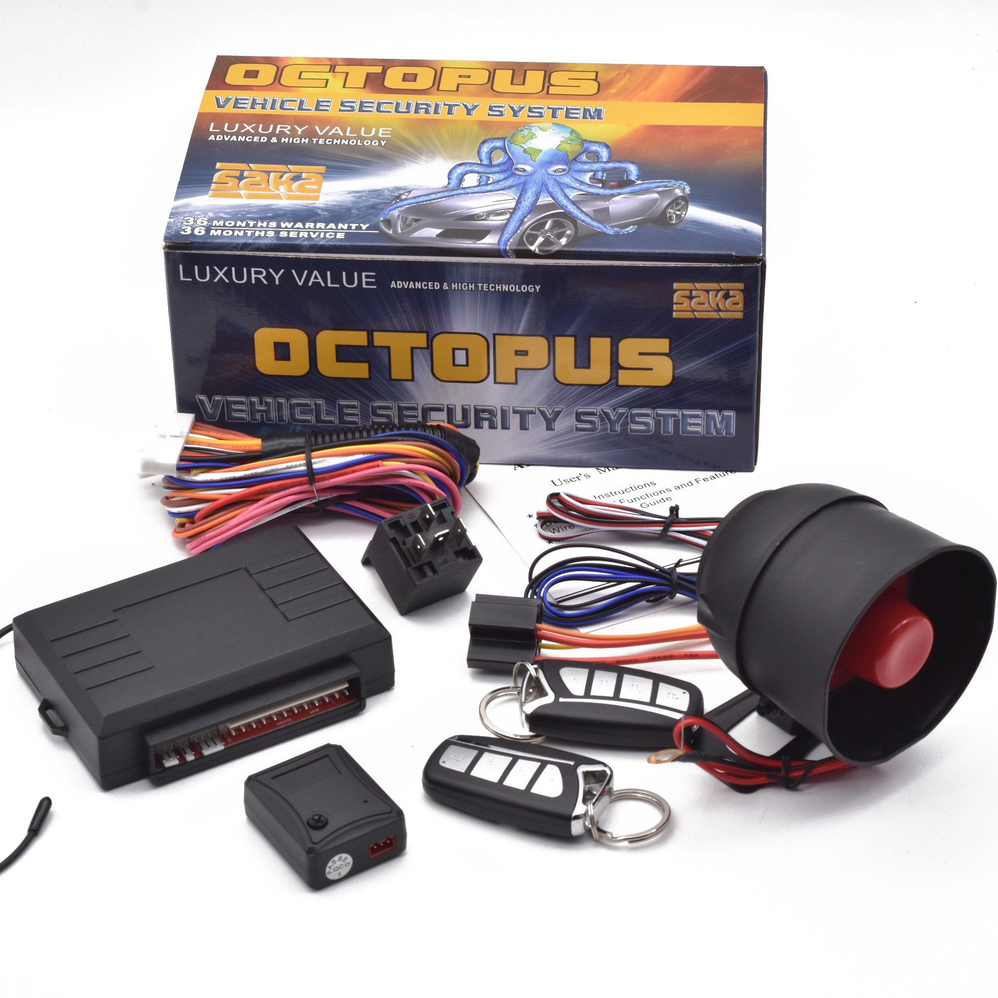 Africa Hot-selling OCTOPUS One Way Car Alarm System L3000 Anti-theft Security Alarm Car