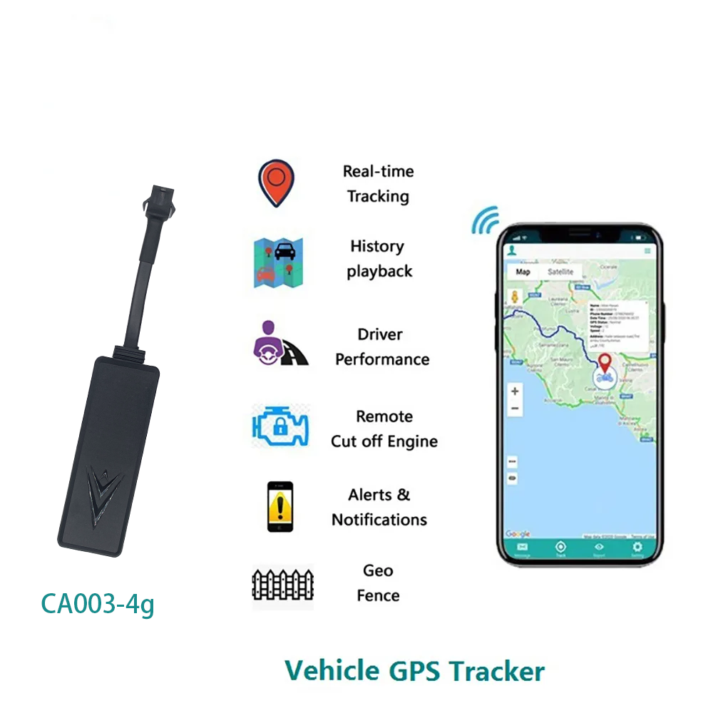 4g Gps Car Tracker Support Acc Alarm and Ultrasonic Fuel Level Sensor Detection for Bus