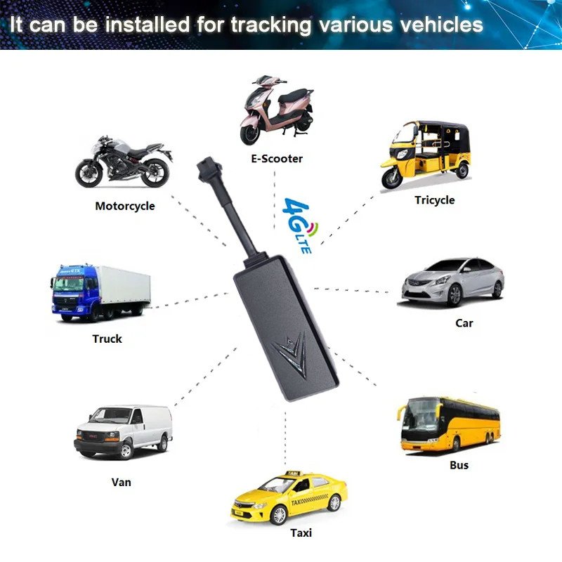 4g Gps Car Tracker Support Acc Alarm and Ultrasonic Fuel Level Sensor Detection for Bus