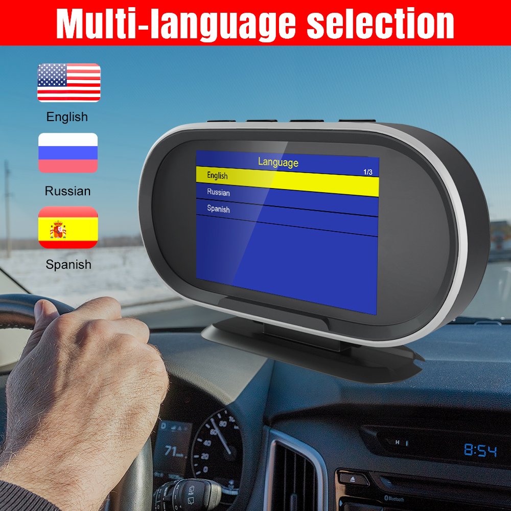 Hud Heads up Display Automotive Diagnostic Tools OBD2 Scanner Car Hud Head up Display KONNWEI KW206 OBD Gauge With Car Alarms