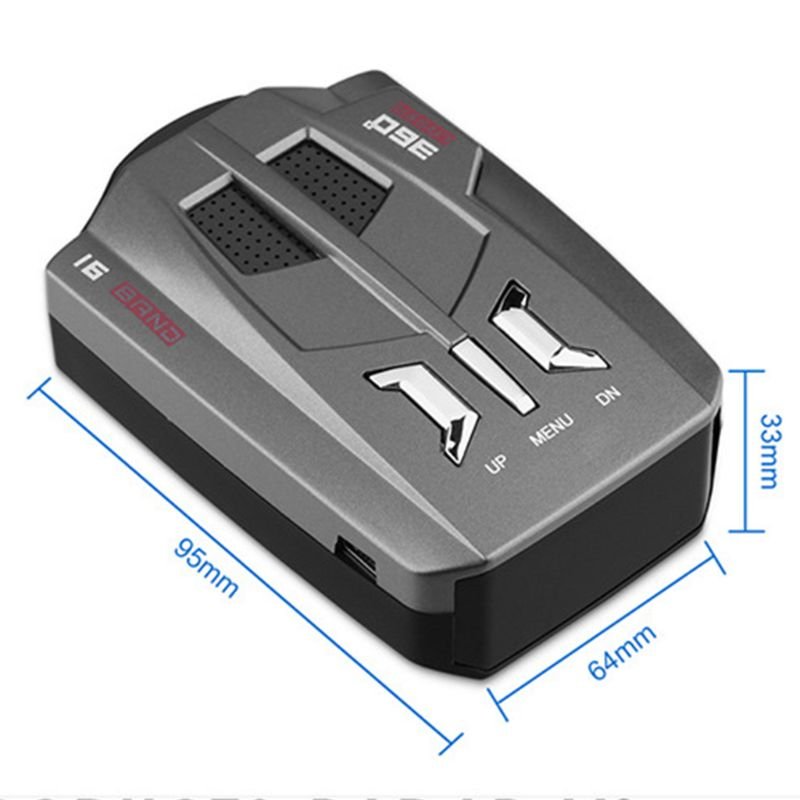 V9 Trucker Speed 360 Degrees Vehicle Radar Detector Car Voice Warning Alarm 16 Band Auto LED Display English / Russian
