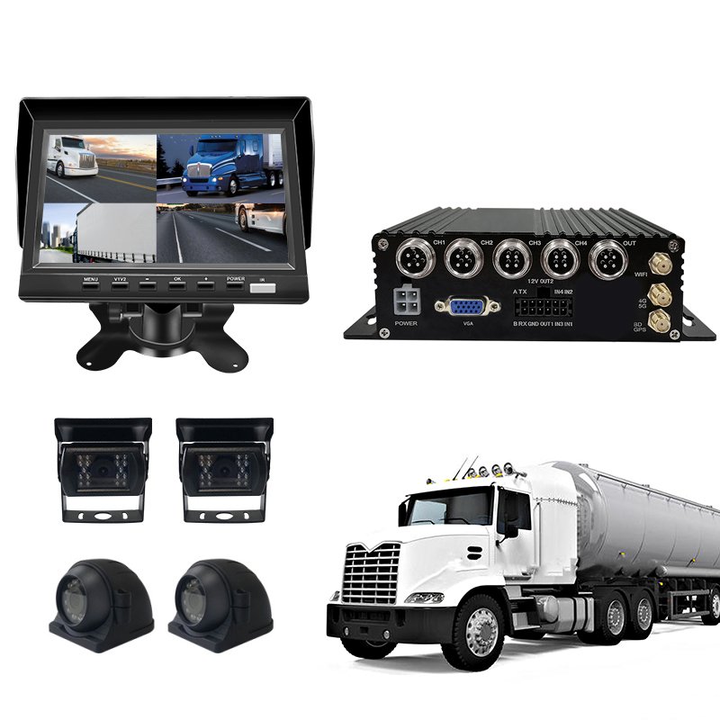 New Arrival 4CH 1080P HD Mobile DVR Truck Black Box with 4G GPS WIFI Remote Control Loop Recording Function for Bus or Truck