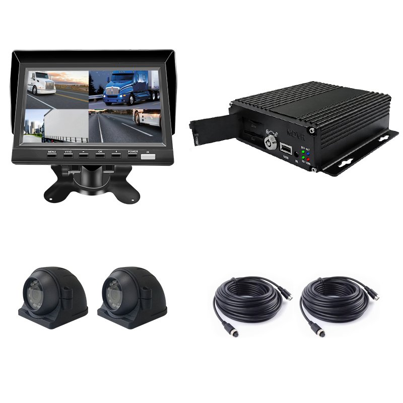 New Arrival 4CH 1080P HD Mobile DVR Truck Black Box with 4G GPS WIFI Remote Control Loop Recording Function for Bus or Truck