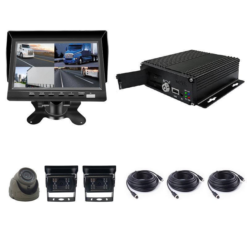 New Arrival 4CH 1080P HD Mobile DVR Truck Black Box with 4G GPS WIFI Remote Control Loop Recording Function for Bus or Truck