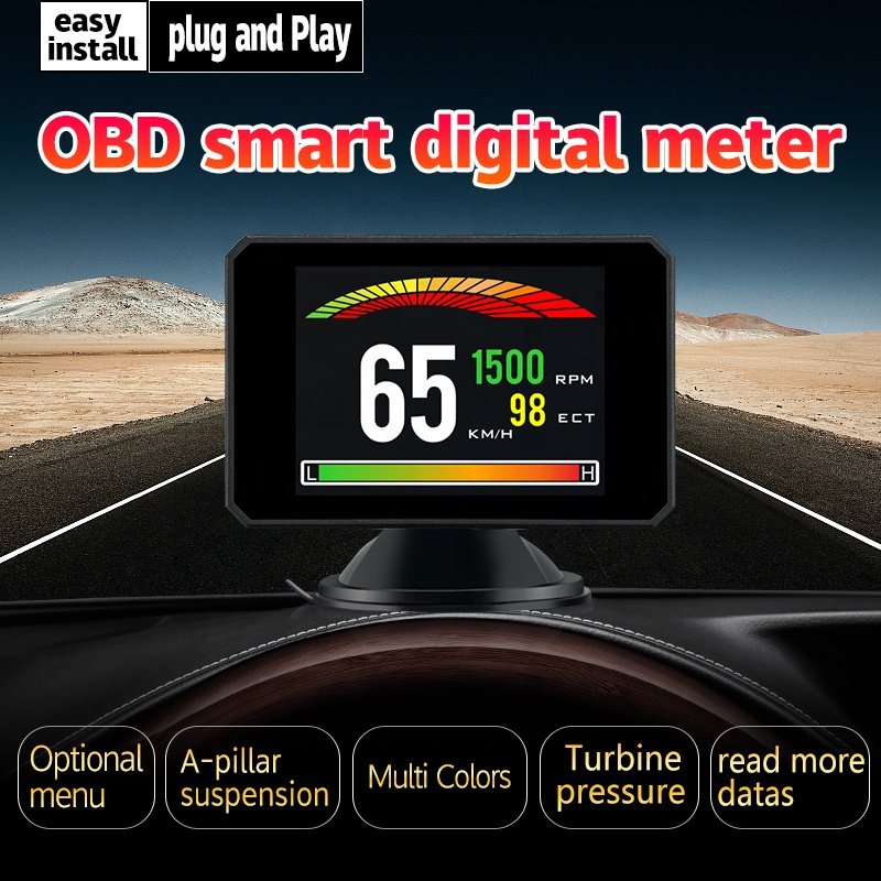 Best Selling P16 OBD2 Hud Head up Display Car Alarms System HUD Speedometer Projector for toyota