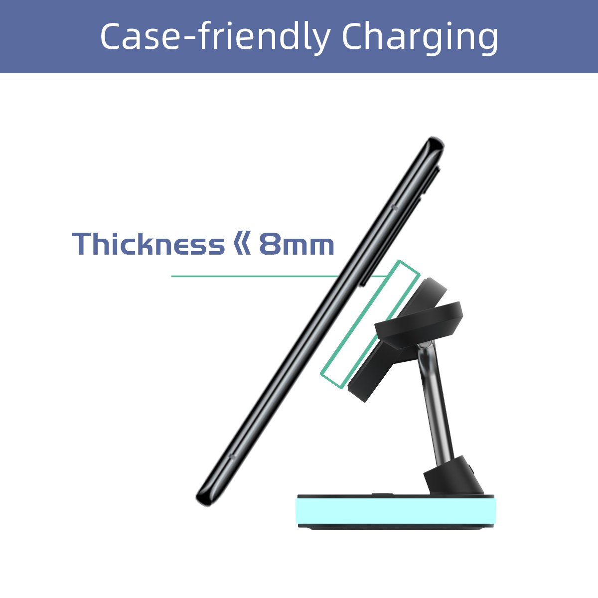 2024 Trending Hot Product 15w Pd Wireless Charging Station 3 6 All in 1 Wireless Charger With Night Light for Phone