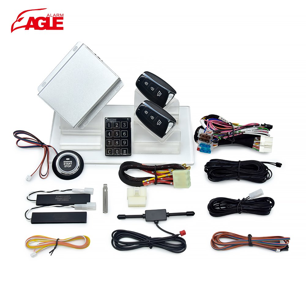 Car Keyless Entry Alarm Smart Push Button Pke Engine Start Stop System