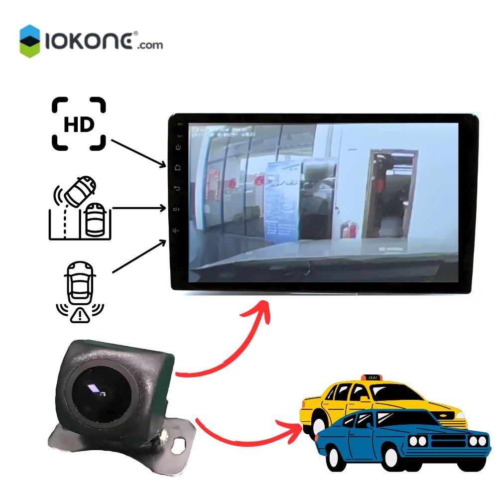 IOKONE ADAS 4K Supercapacitor Dual Channel GPS Car Mount Terminal Bluetooth Car Alarm Blind Spot Detection System Warning Light
