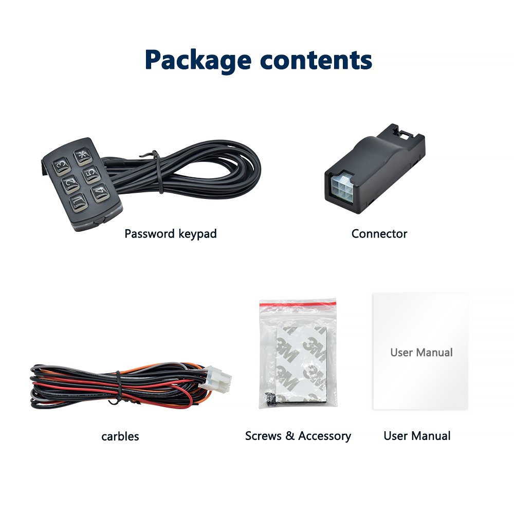 Anti Theft Vehicles Immobilization Car Alarms Remote Start Security Keypads for Car