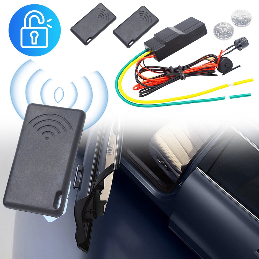 2.4Ghz RFID Immobilizer Wireless Engine Lock Car Alarm System Anti-Theft Anti-Hijacking Circuit Cut Off Device Smart Key