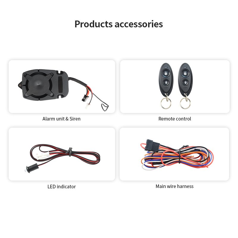 EASYGUARD Universal Car Alarm/ Motorcycle Alarm Dc 12v DIY Installation Car Finding