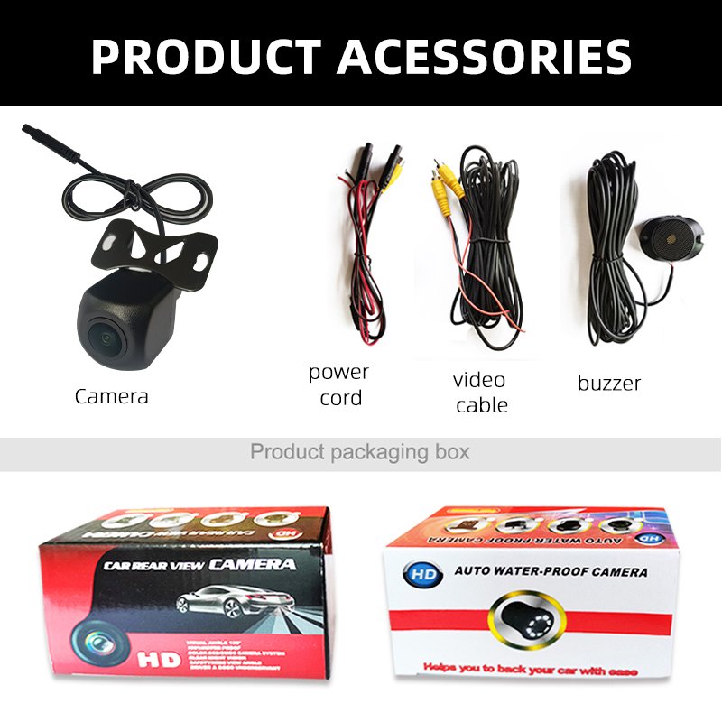 High Definition Image Night Vision Car Mounted Camera Waterproof Car 720p Rear View Reverse AI Intelligent Reverse Camera