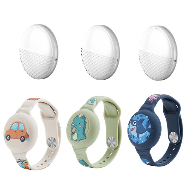 Hot Sell White Gps Bluetooth Tracker, Keys Finder and Item Locator for Keys PetFind My Watch Strap Package