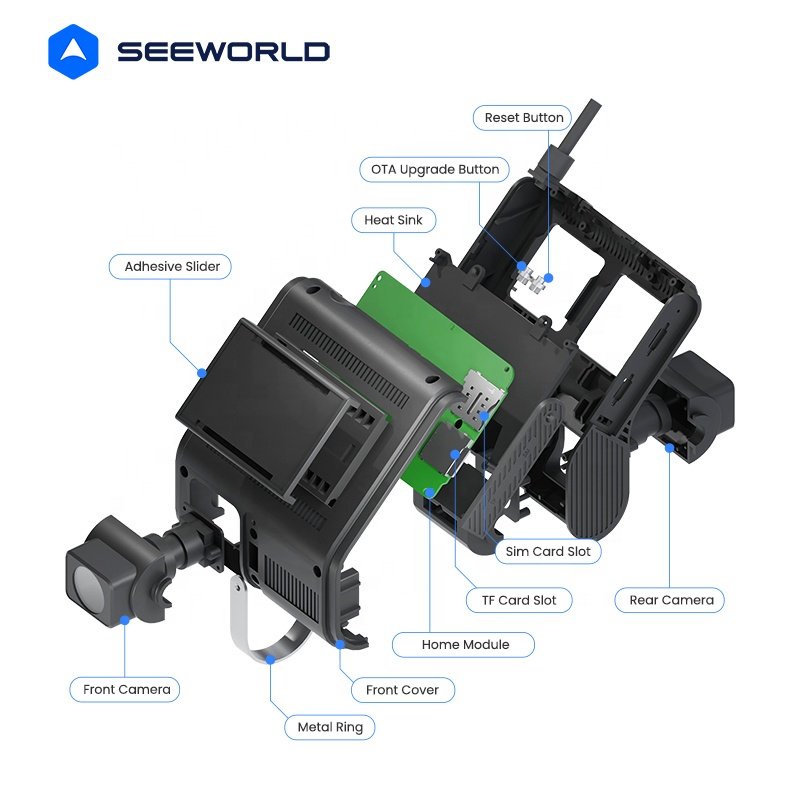 4G Dash Cam Tracker With GPS Tracking Venture System for Heavy Equipment with Real-Time Positioning APP