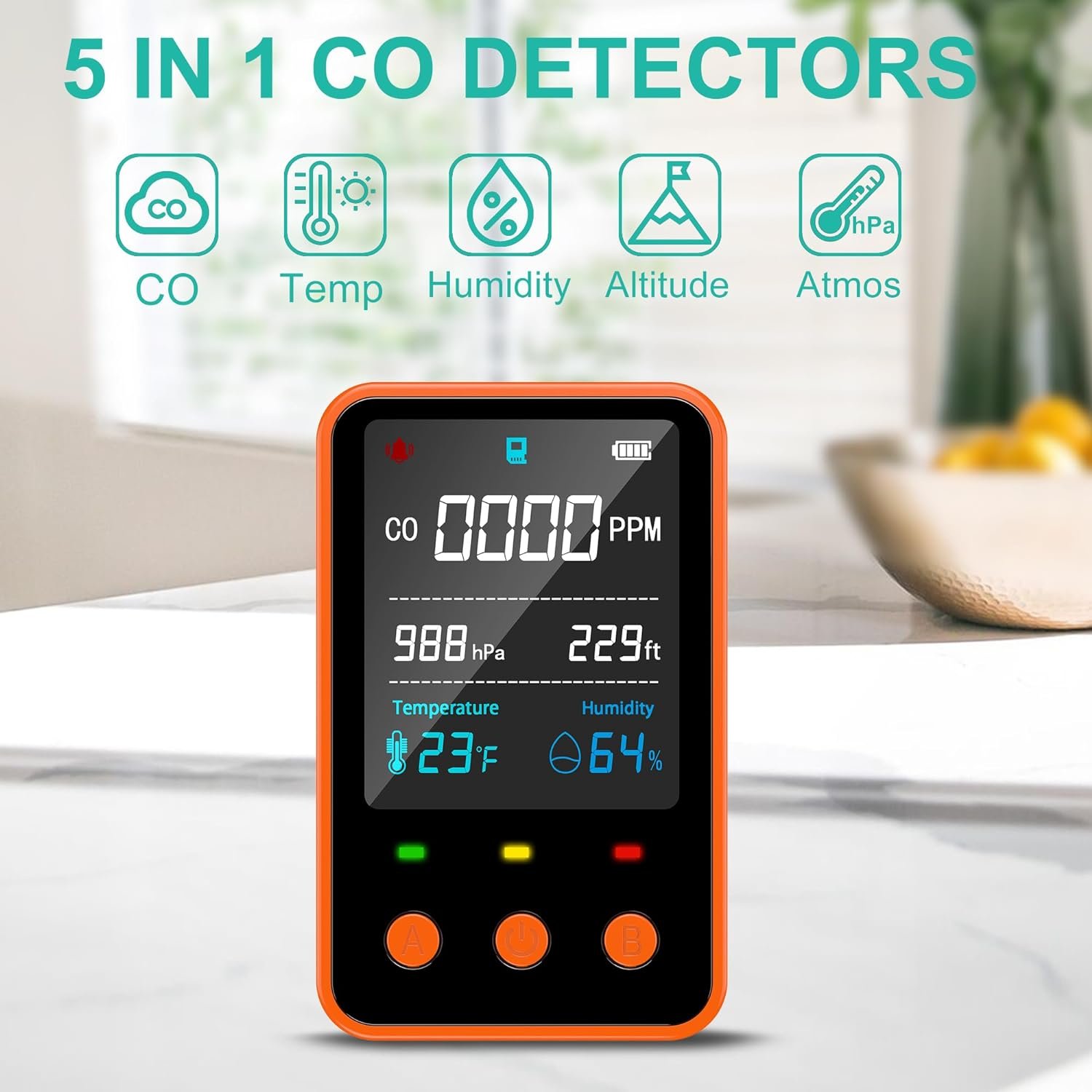 Outdoor Quality Monitor Smoke Alarm Carbon Monoxide Detector SD Card air Gas Meter Portable Lithium Battery CO Sensor Analyzer