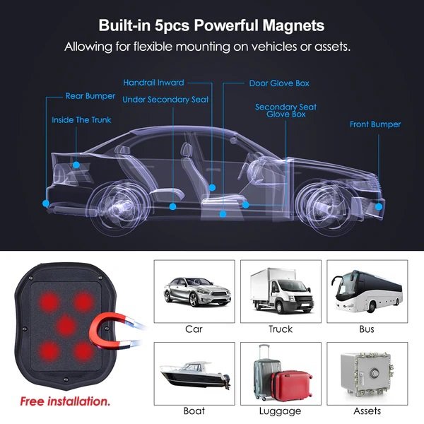 2G/4G LTE TK905 5000MAH 60days Standby Long Battery Life Waterproof CE ROHS Certified for Truck Car Vehicle Gps tracker Fleet