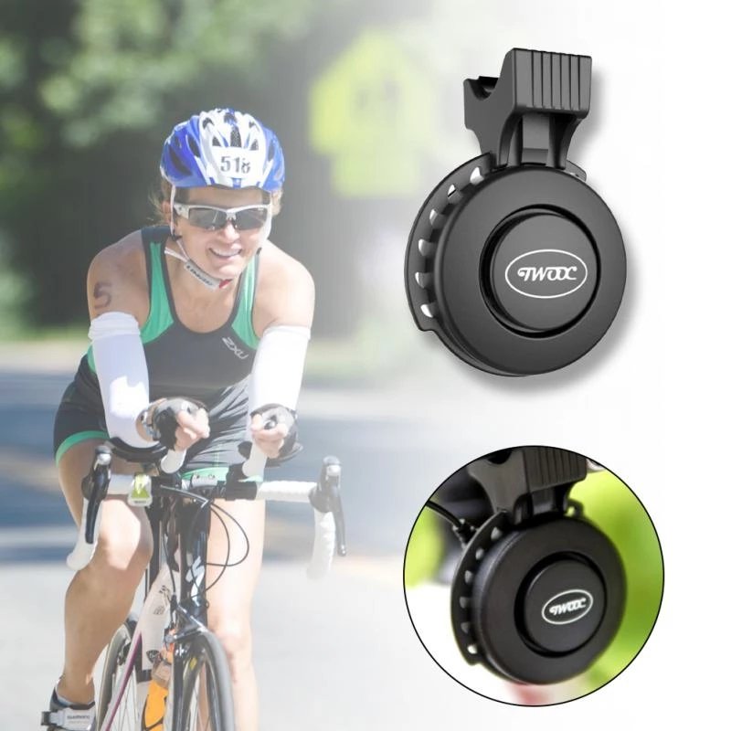 TWOOC T-002S Bicycle Horn 120db Electronic Bell Safety Trumpet USB Charging Cycling Alarm Audio Warning Siren Handlebar Bell