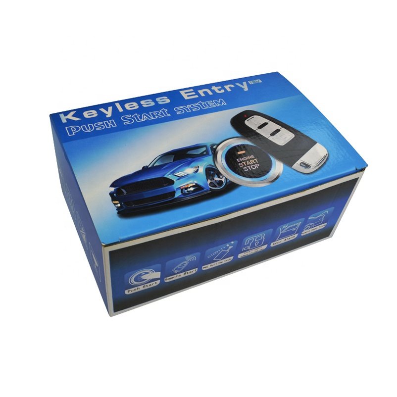 Carqseng Universal 12V DC Car Remote Starter with PKE Keyless Entry Ignition Control and Car Alarm