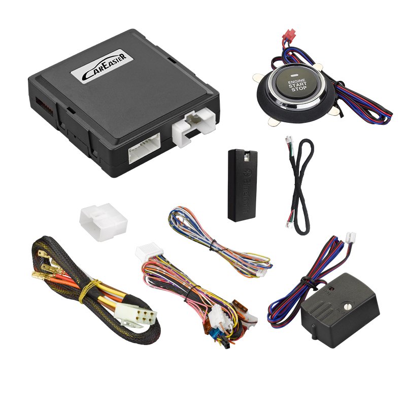 Car Alarm Push Button Engine Start Stop System with Remote Engine Start and Compatible with GPS/GSM/GPRS Smartphone Control