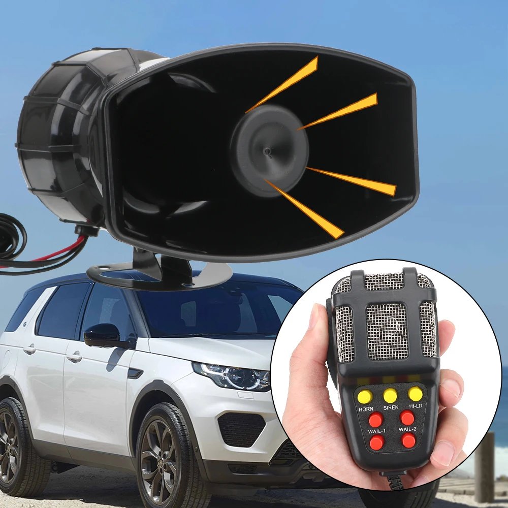 New 7-tone Wireless Alarm Motorcycle Horn Recording Horn Car Horn Alarm