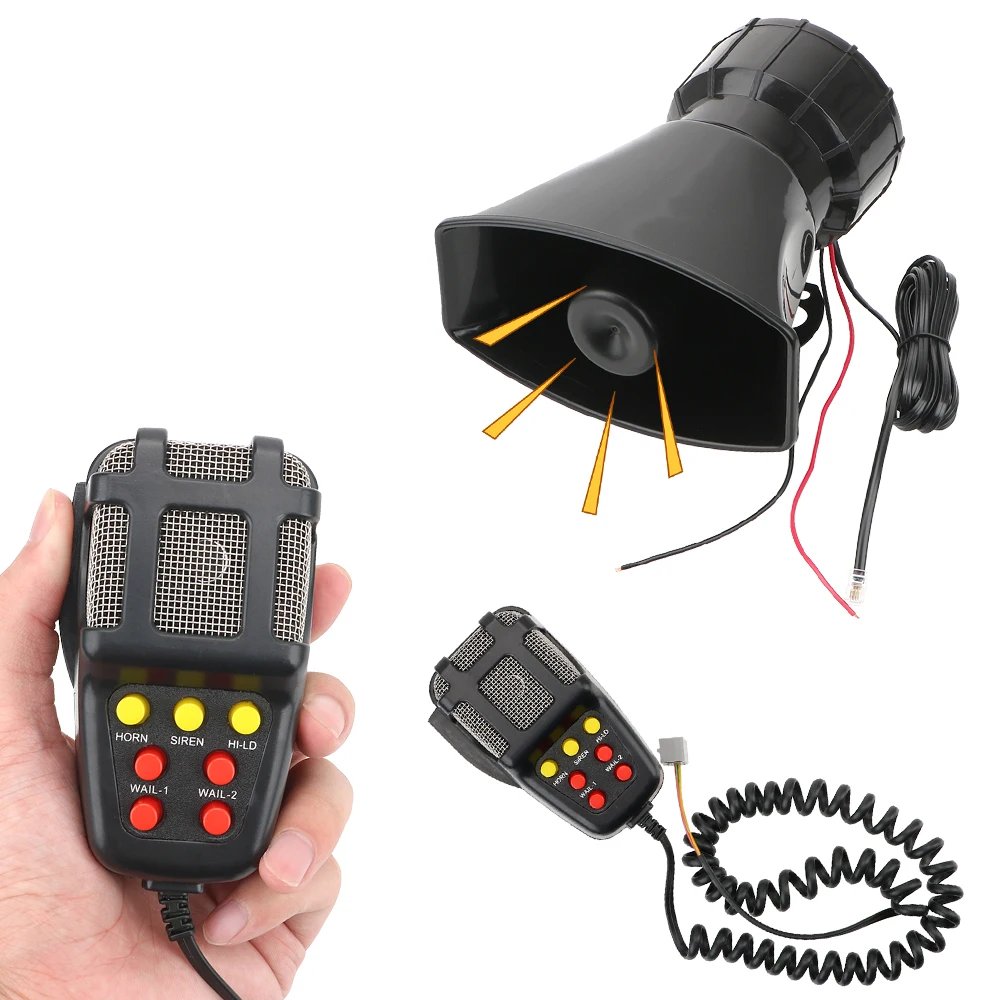 New 7-tone Wireless Alarm Motorcycle Horn Recording Horn Car Horn Alarm
