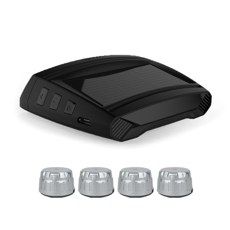 Solar Style TPMS Car Tire Pressure Monitoring Sensor System Security Alarm External Sensor Tire Pressure Display