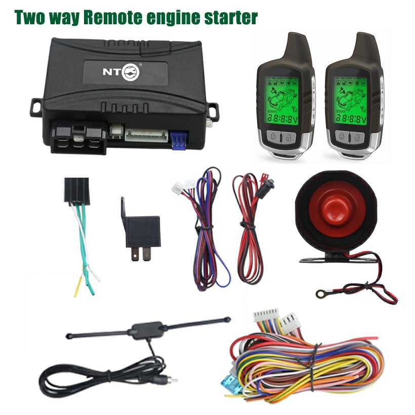 NTO Touch Sensitive 2 Way Real-Time Monitoring Smart Key Lcd Remote Control Car Alarm System Manual Auto Electronics