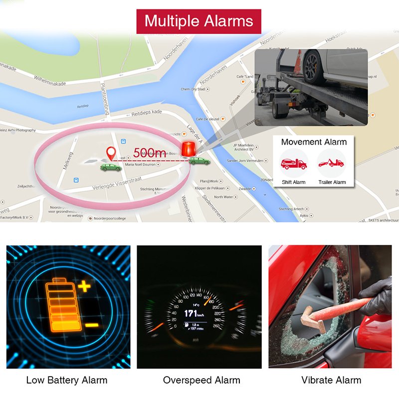 4G LTE TK905B GPS Tracker Car Vehicle Tracking Device 10000mah Long Standby Magnet Waterproof Car GPS Alarm Free PC&APP