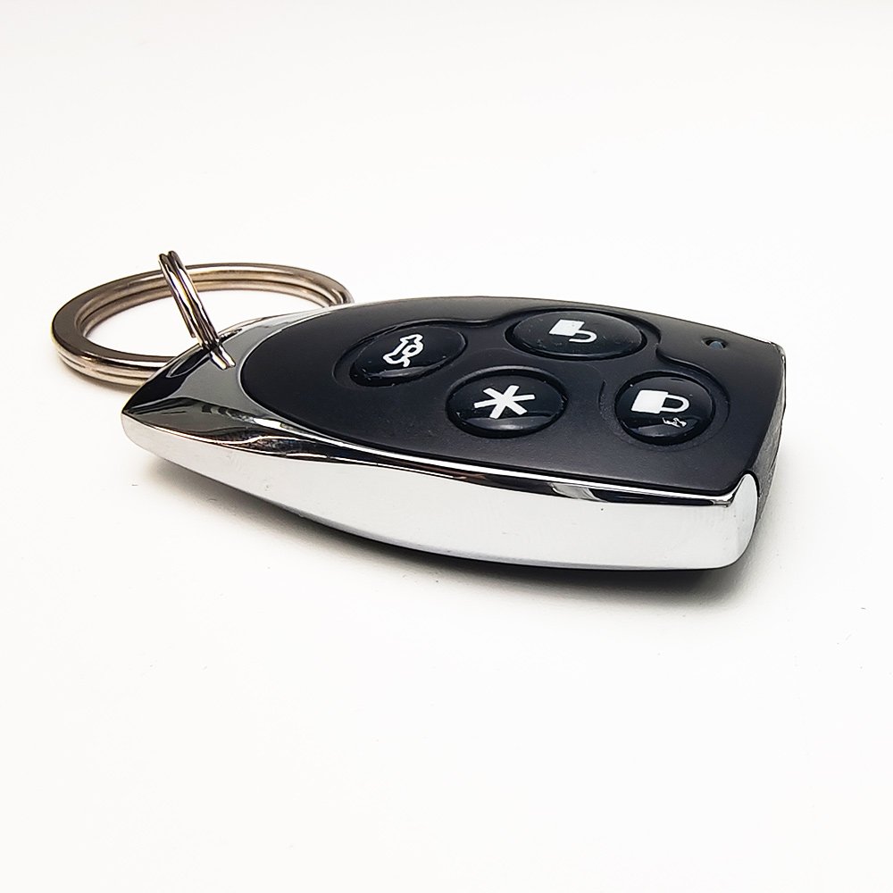 Smart 4 Buttons Remote Control External Shock Sensor 4 Learning Transmitters Car Alarm System for South-America Market
