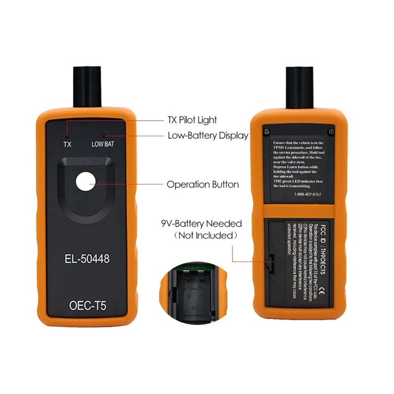 EL-50448 Digital Tire Pressure Alarm Monitor System TPMS Sensor for Opel Vehicles Reset Activation Programming Tool Included