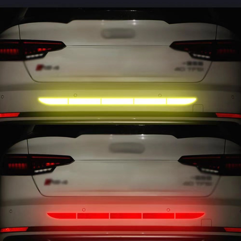 Car Bumper Reflective Stickers Car Trunk Reflective Stickers