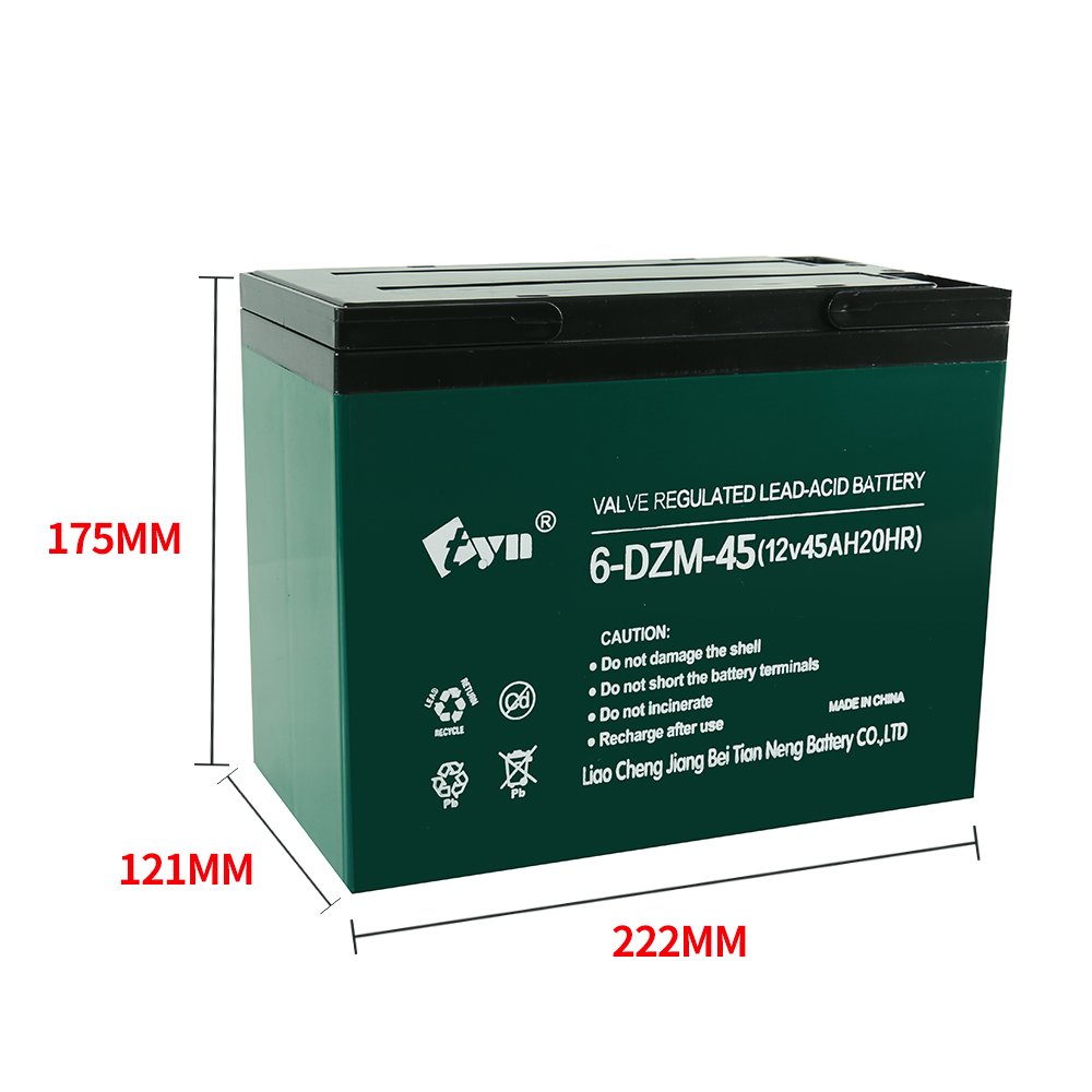 E-bike Tianneng Batteries Electric Tricycle New Power Tram Lead-acid Batteries 12V45AH Factory Wholesale Prices UPS