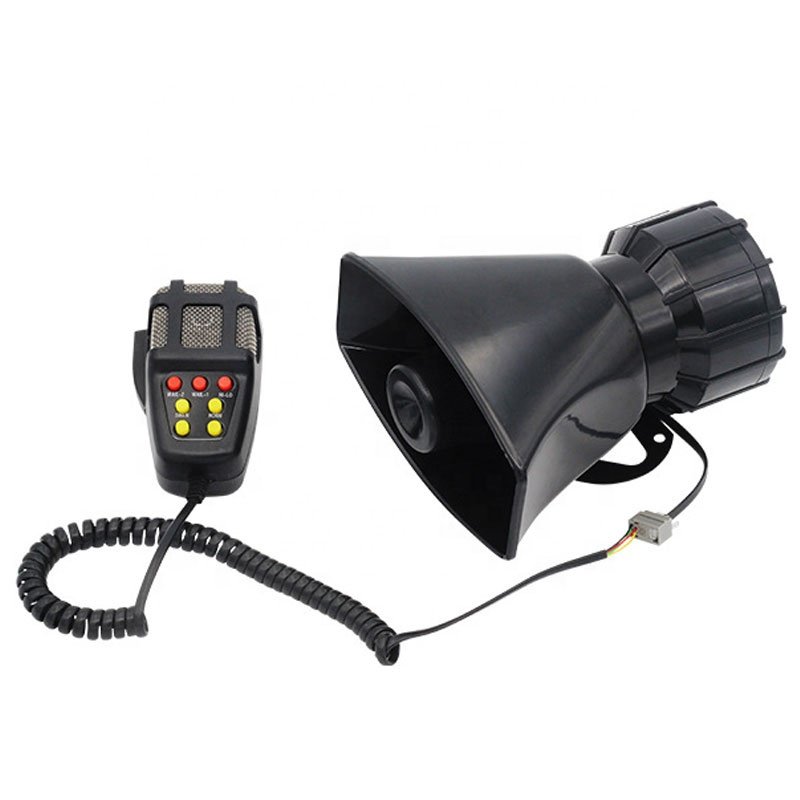 Waterproof 7 Tones Siren Speaker 115dB 60W Car Alarm Horn