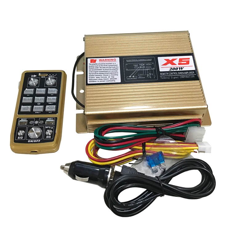 12V 200W Wireless Remote Controller Outdoor Car Siren Horn Speaker