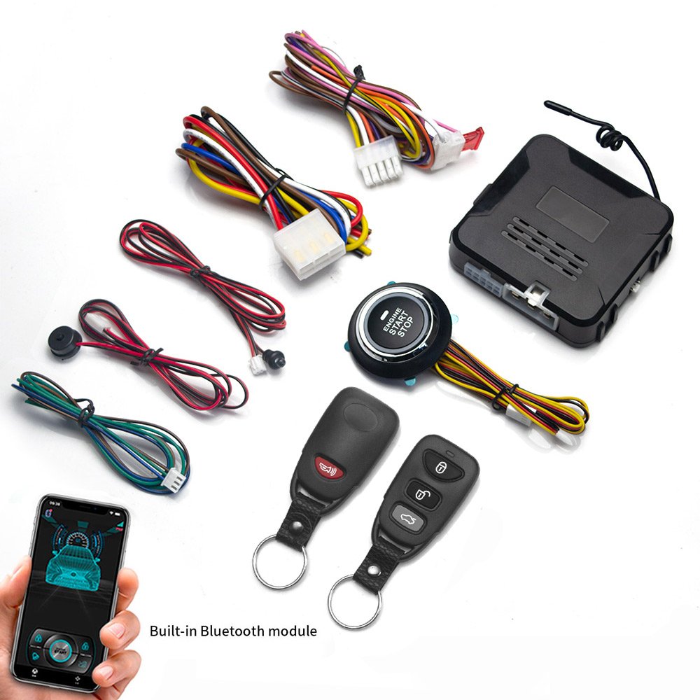 Mobile Phone Remote Control Start Car Autostart Engine One Button Start Stop System Automatic Engine Starter Central Locking