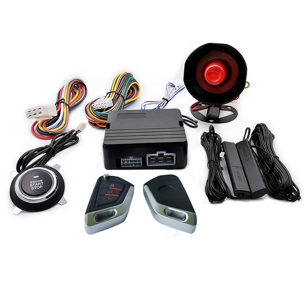 CARQSENG DropShipping Car Alarm Keyless Entry Starter Anti-theft StartStop Engine Starline Push Button RFID Lock Ignition Switch