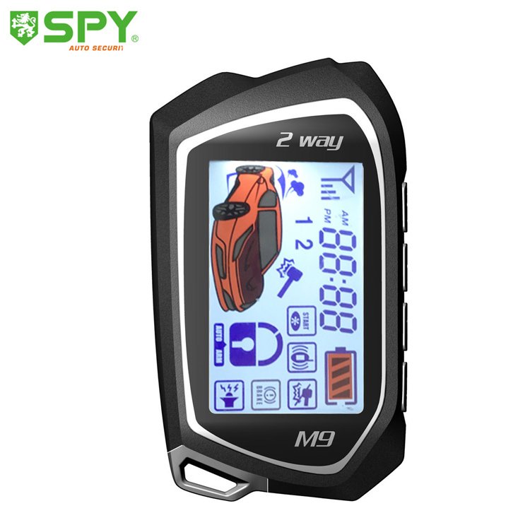 SPY Two Way LCD Remote Starter Engine Start Stop Smart Car Alarm System Two Way SMART Car Alarm
