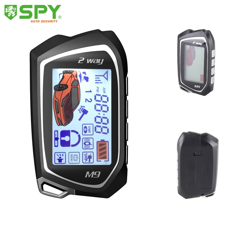 SPY Two Way LCD Remote Starter Engine Start Stop Smart Car Alarm System Two Way SMART Car Alarm