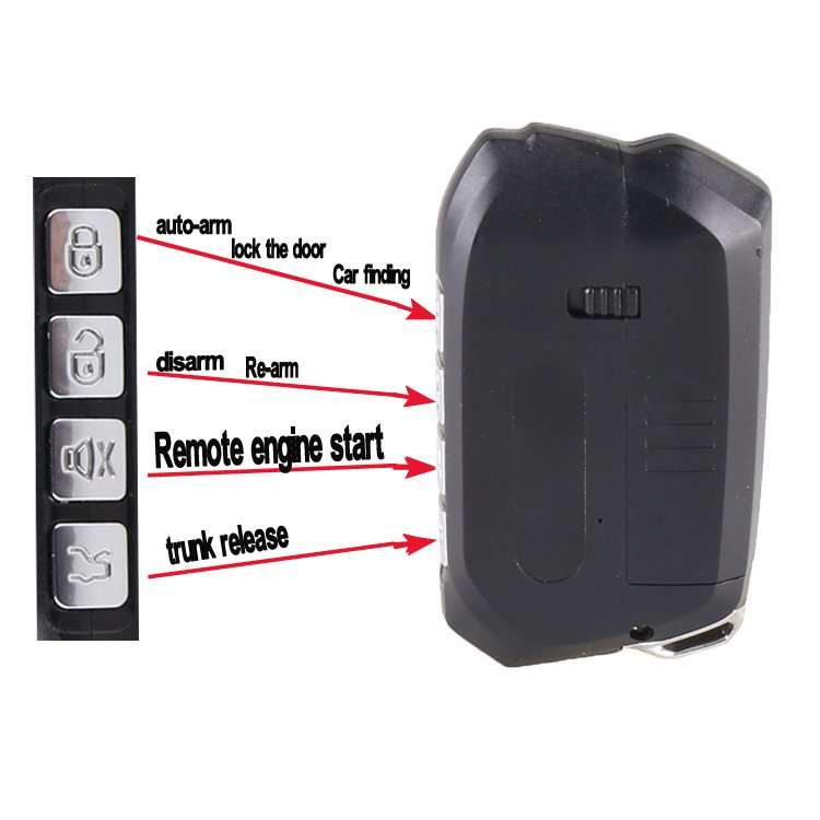 SPY Two Way LCD Remote Starter Engine Start Stop Smart Car Alarm System Two Way SMART Car Alarm