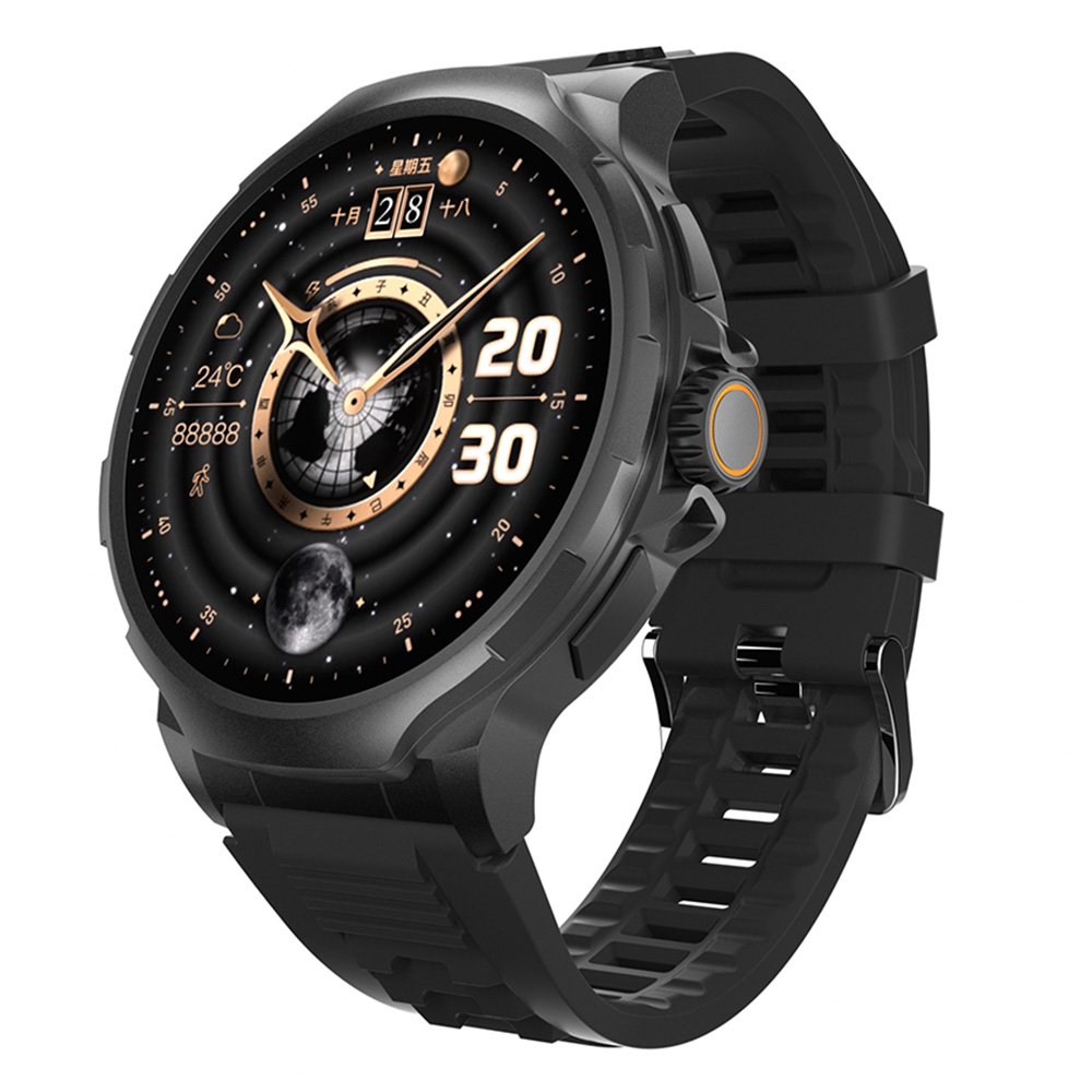 2024 GT100 Smart Watch 4G Sim Card 1.85" Screen HD Camera Video Call 3+32G Android 8.1 Fitness Tracker Smartwatch for Mends