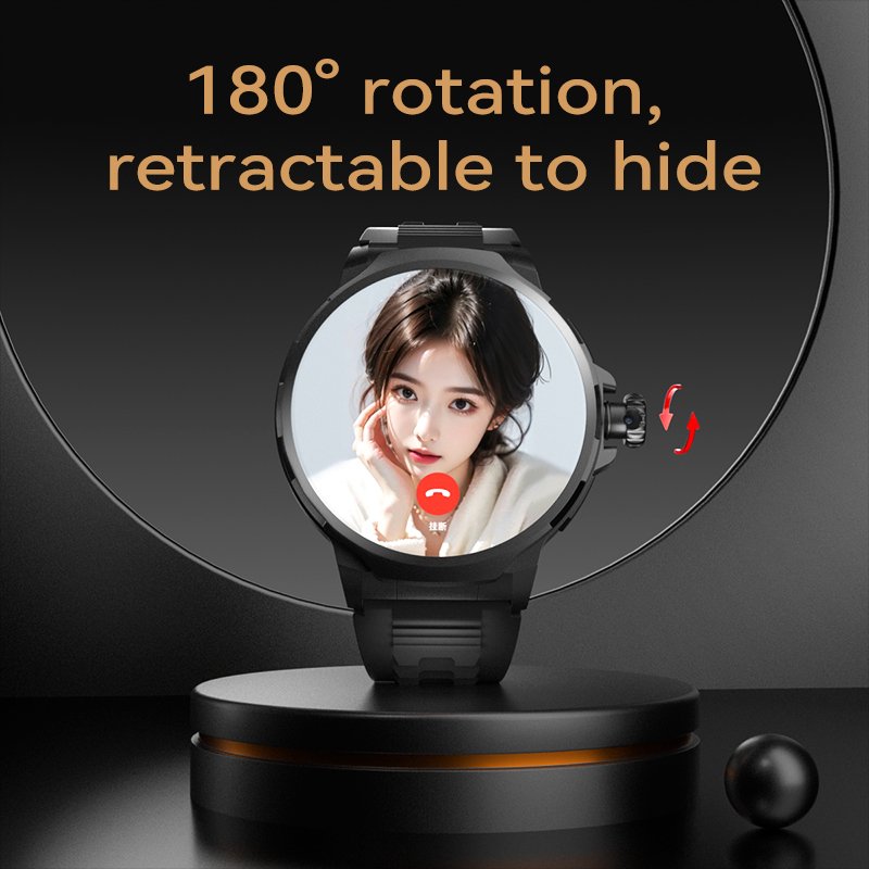 2024 GT100 Smart Watch 4G Sim Card 1.85" Screen HD Camera Video Call 3+32G Android 8.1 Fitness Tracker Smartwatch for Mends