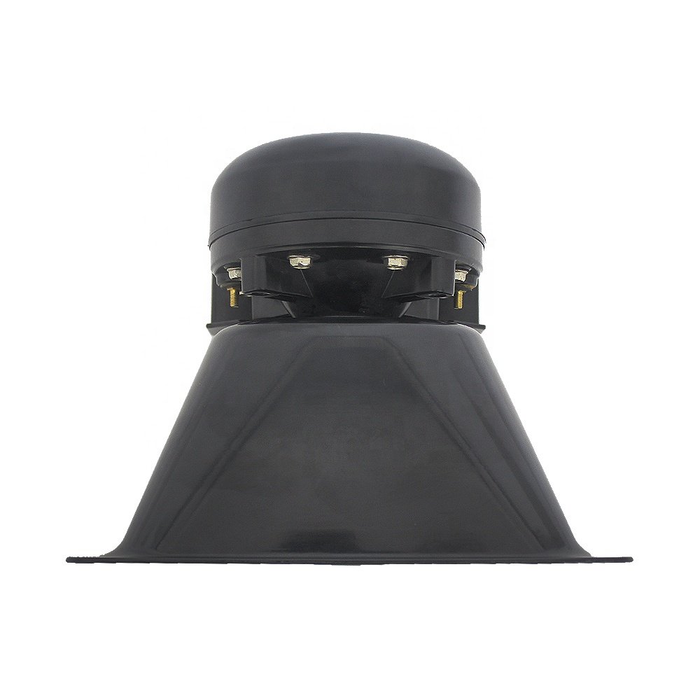 100W 2-way Fire Truck Fire Siren Alarm Amplifier Speaker Plastic New 12V Black Universal Car Speaker Chasis Plastic Plastic Horn