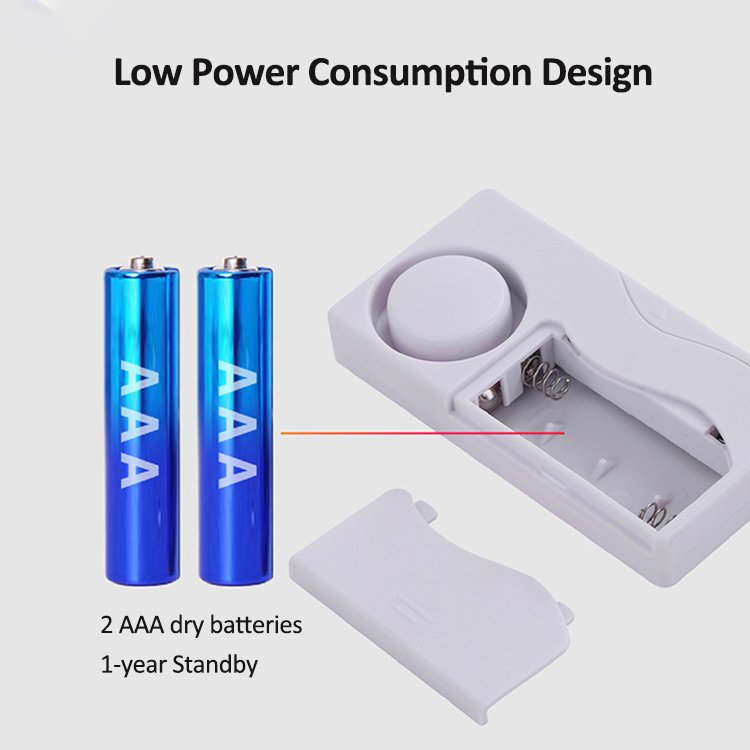 105dB Wireless Anti-Theft Magnetic Window Door Alarm With Remote Control Home Security Portable Magnet Door Alarm Door Sensor