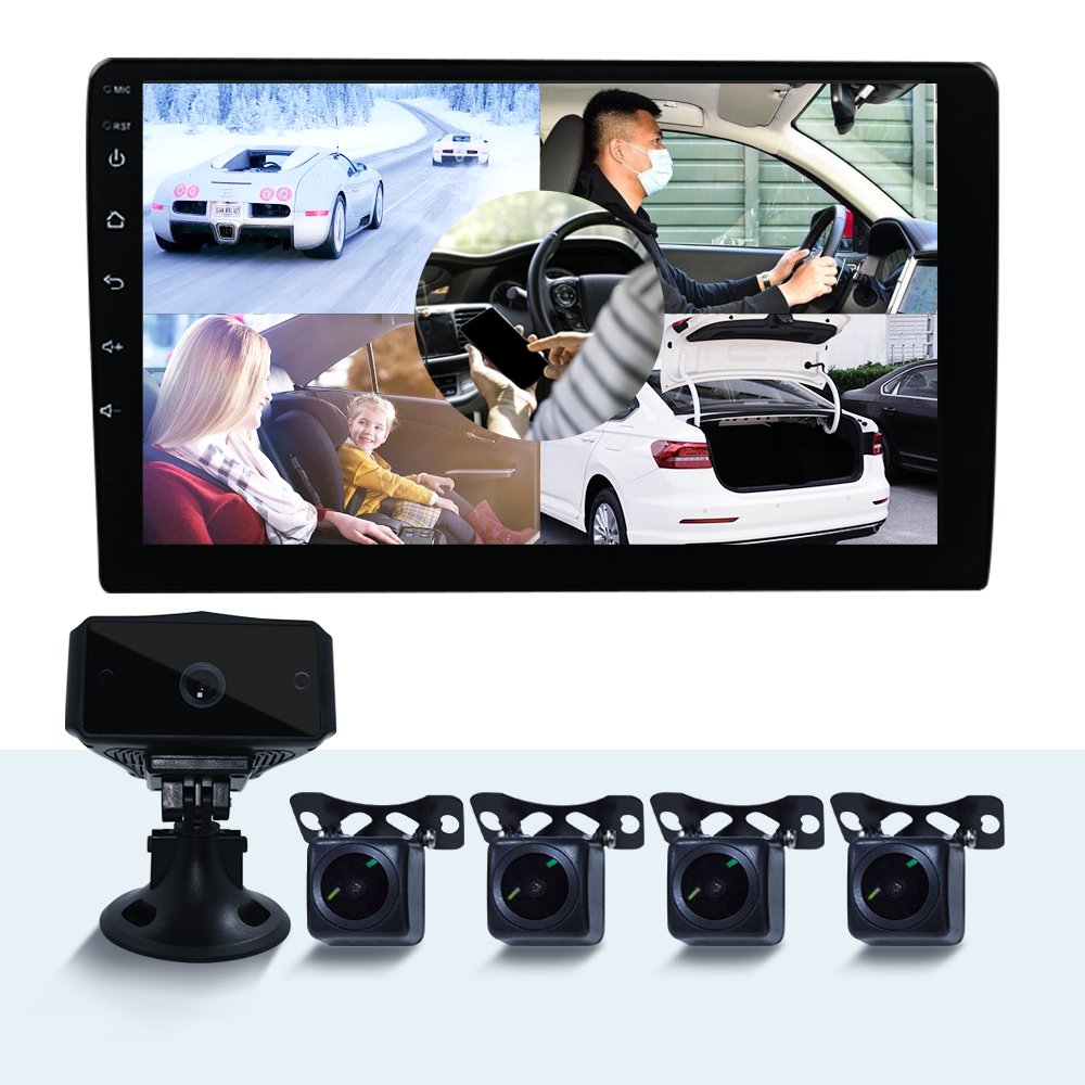 IOKONE Tracking Vehicle MDVR 4g GPS Thermal Camera Device Blind Spot Radar Security Alarm System Fleet Manage for Car