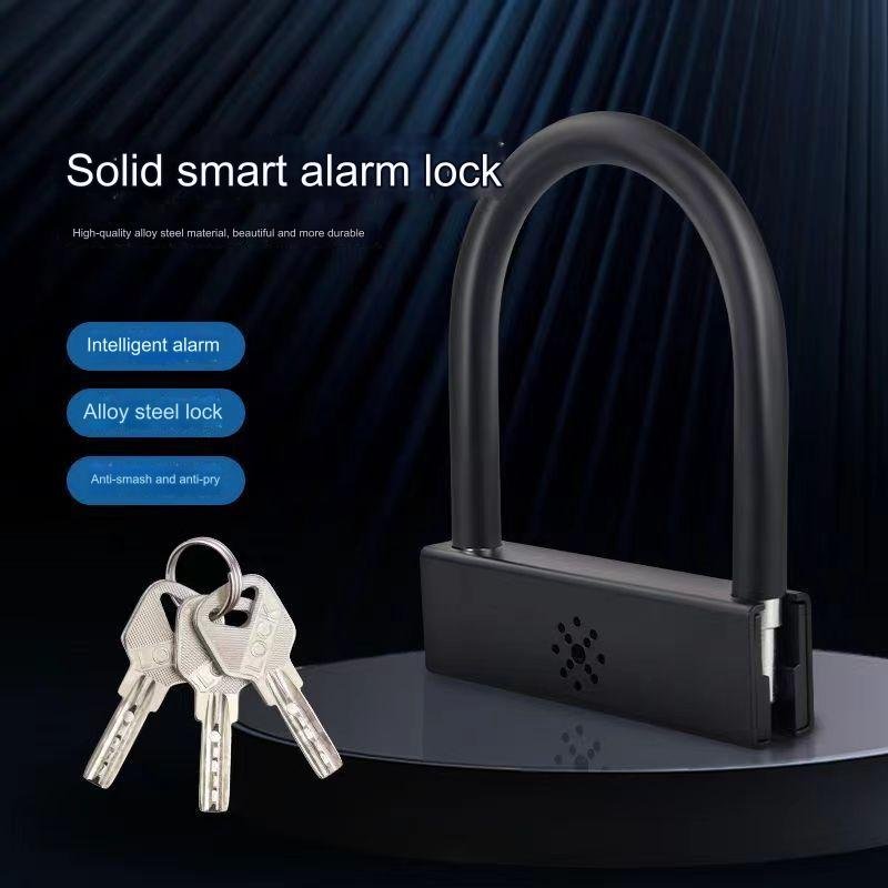 New Electric Car Alarm Lock U Lock Alarm Bicycle Motorcycle Alarm Bike U Lock