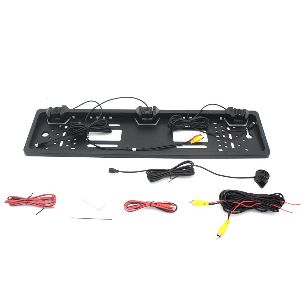 Eu Frame Camera Front and Rear Side View Camera Not Include Monitor System Wireless Car Reverse 6 Probes Sensor Visible Radar