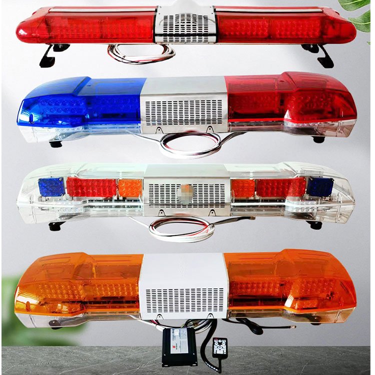 DC 12V 47 Inch PVC Emergency and Ambulance Tow Truck LED Warning Light Bar Red Blue Blinker for Emergencies